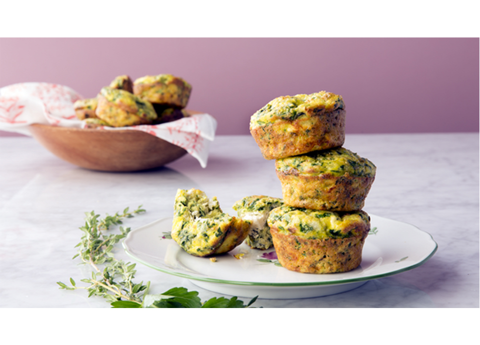 herb-and-goat-cheese-crustless-quiches