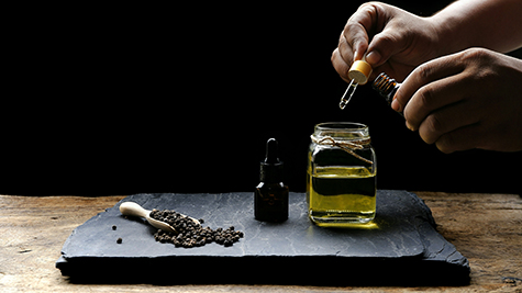 Herbal essential oil, black pepper essential oil