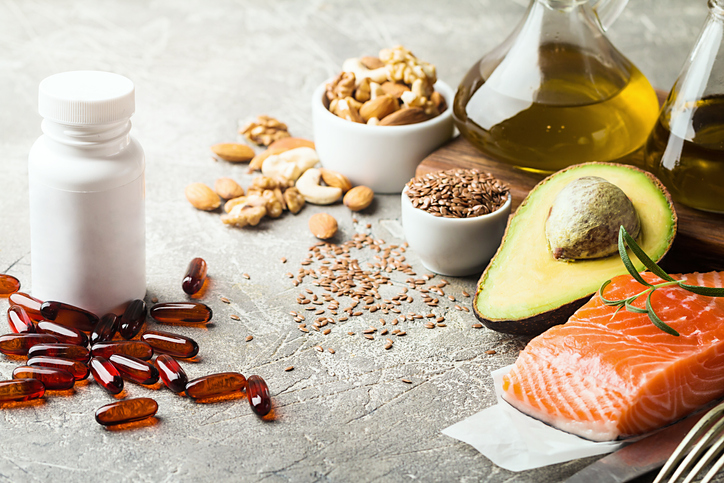 Healthy fats in nutrition.