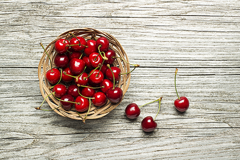 Red cherry fruits