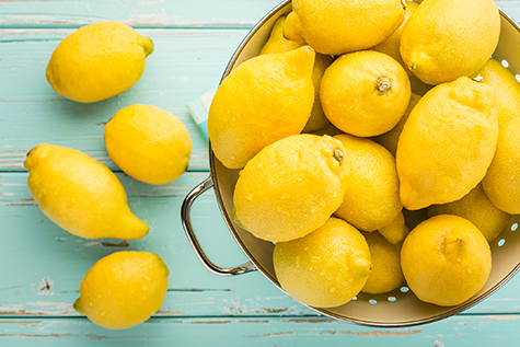 Fresh lemons.