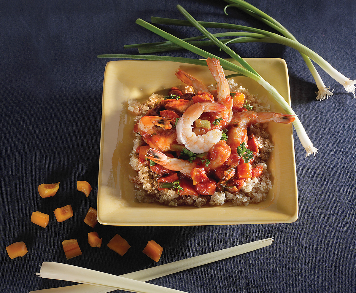 Shrimp with quinoa CROPPED