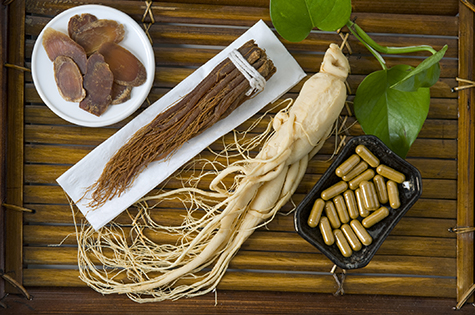 Dry Ginseng Slices, capsules and roots