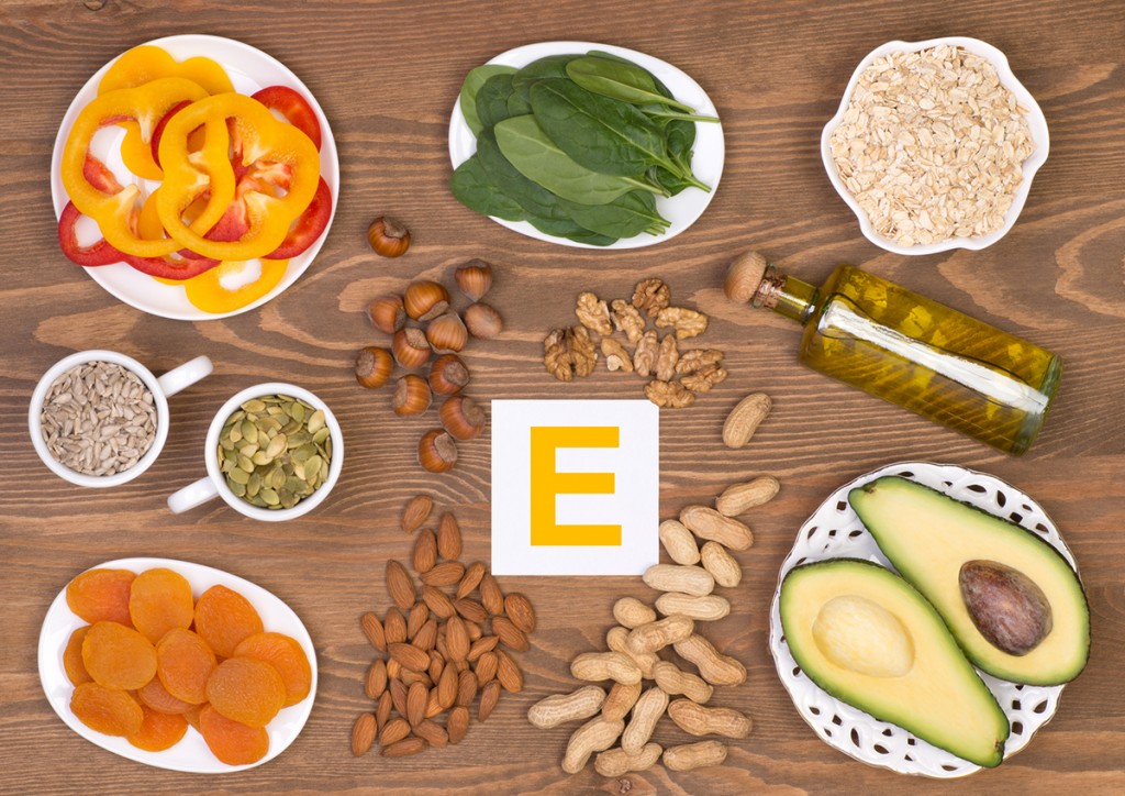 Vitamin E containing foods