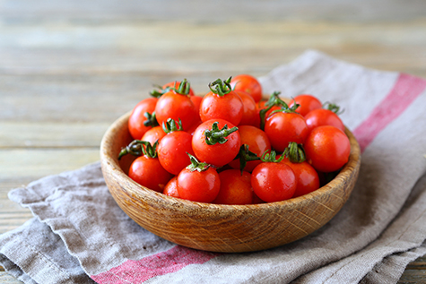 Sweet cherry tomatoes in a bowl