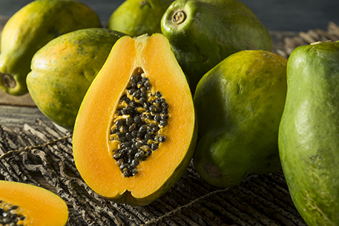 Raw Organic Green Hawaiian Papaya