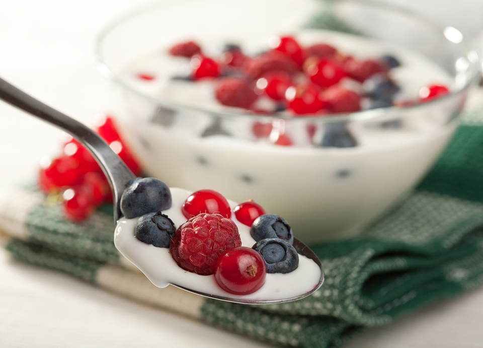 yogurt and wild berries